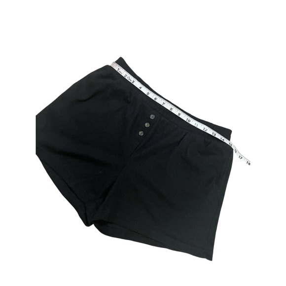 BETTER/TOGETHER Women’s Large Black Waffle Elastic Waist Casual Lounge Short L - Picture 5 of 7